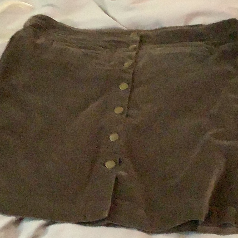 Garnet Hill knee length velvet skirt